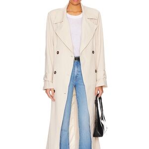 Revolve SNDYS Women's Beige Trench Coat